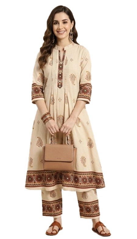 Sandel Printed Kurta & Pant Set