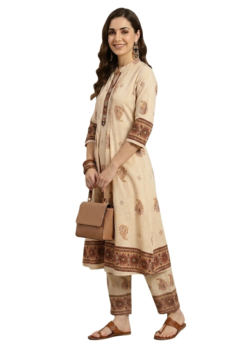 Sandal Printed Kurta & Pant Set - Image 3