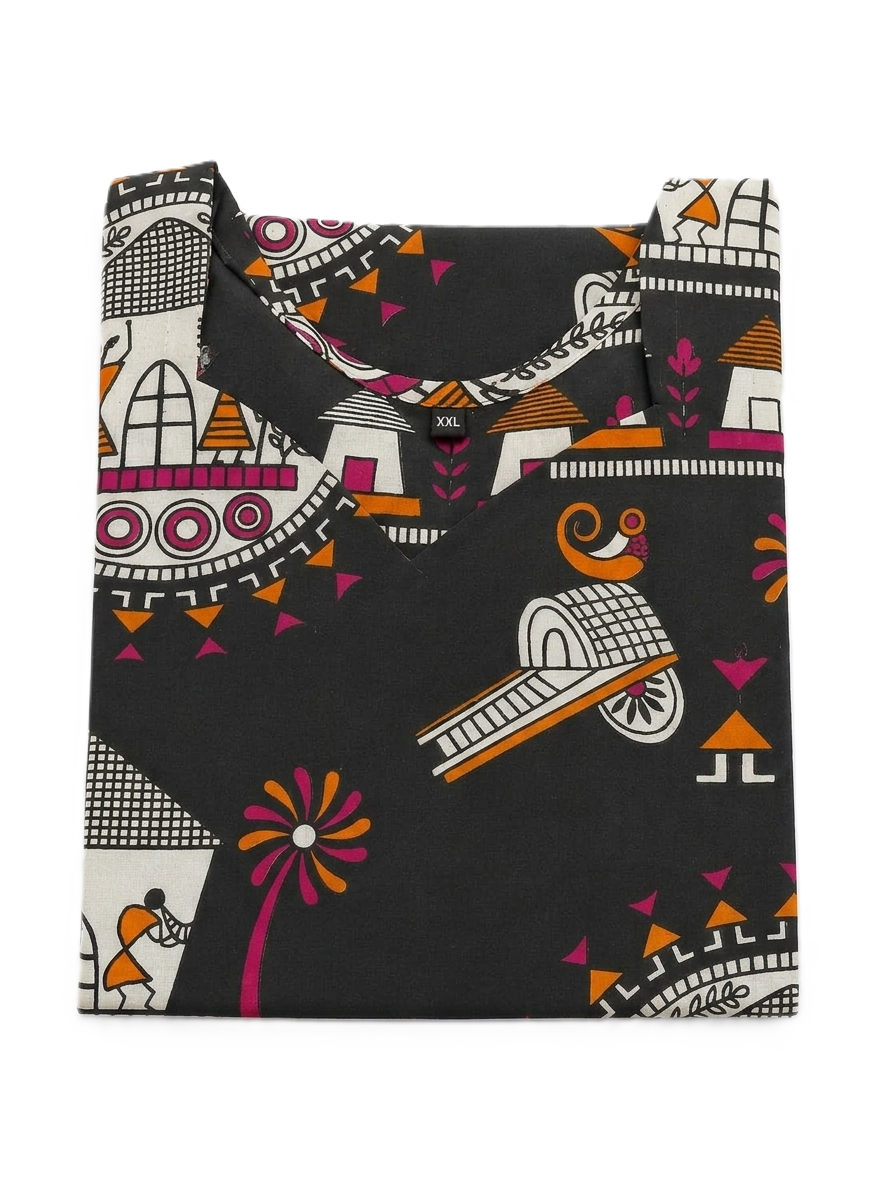 Brown Kalamkari Kurti